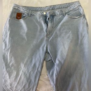 shein High rise light wash jeans